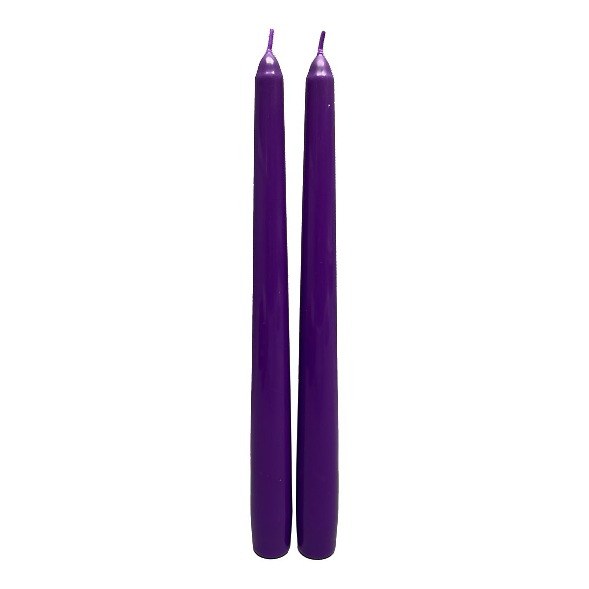 10 Inch Mystical Arts Black and Purple Bleeding Candles - 2 Pack BLACK AND PURPLE