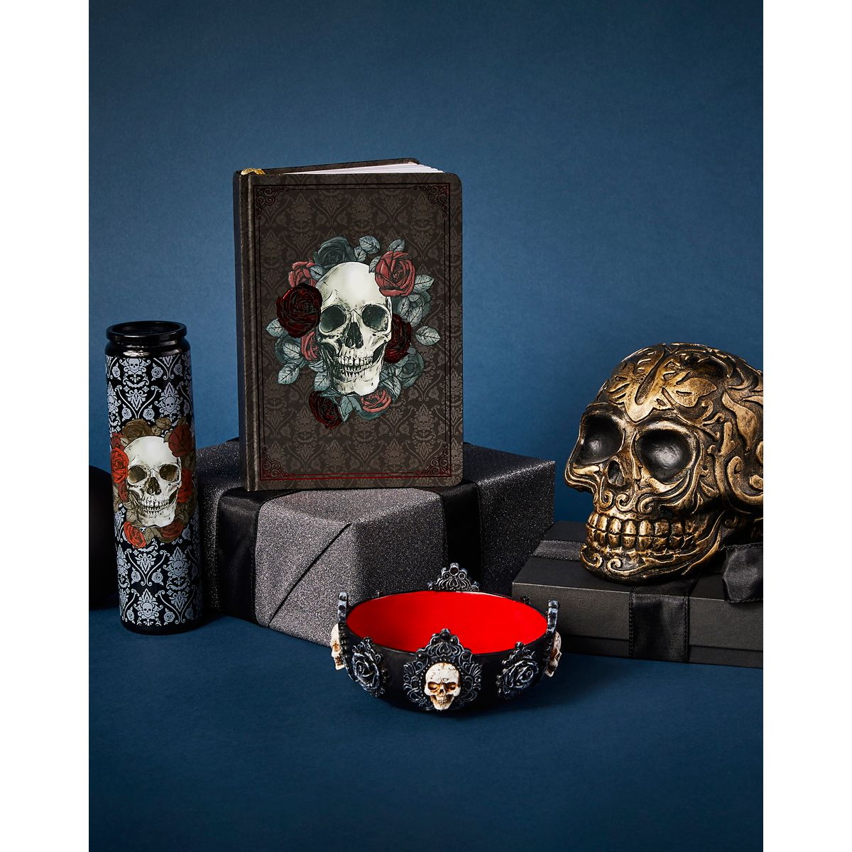 Gothic Noir Pillar Candle MULTI-COLOR