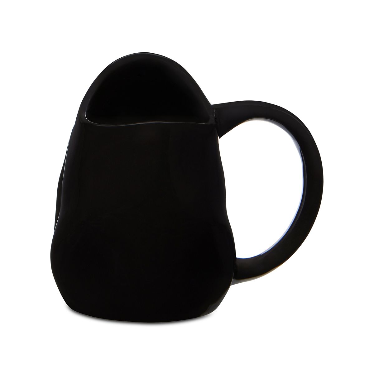 Ghost Face Molded Coffee Mug - 17 oz. BLACK AND WHITE