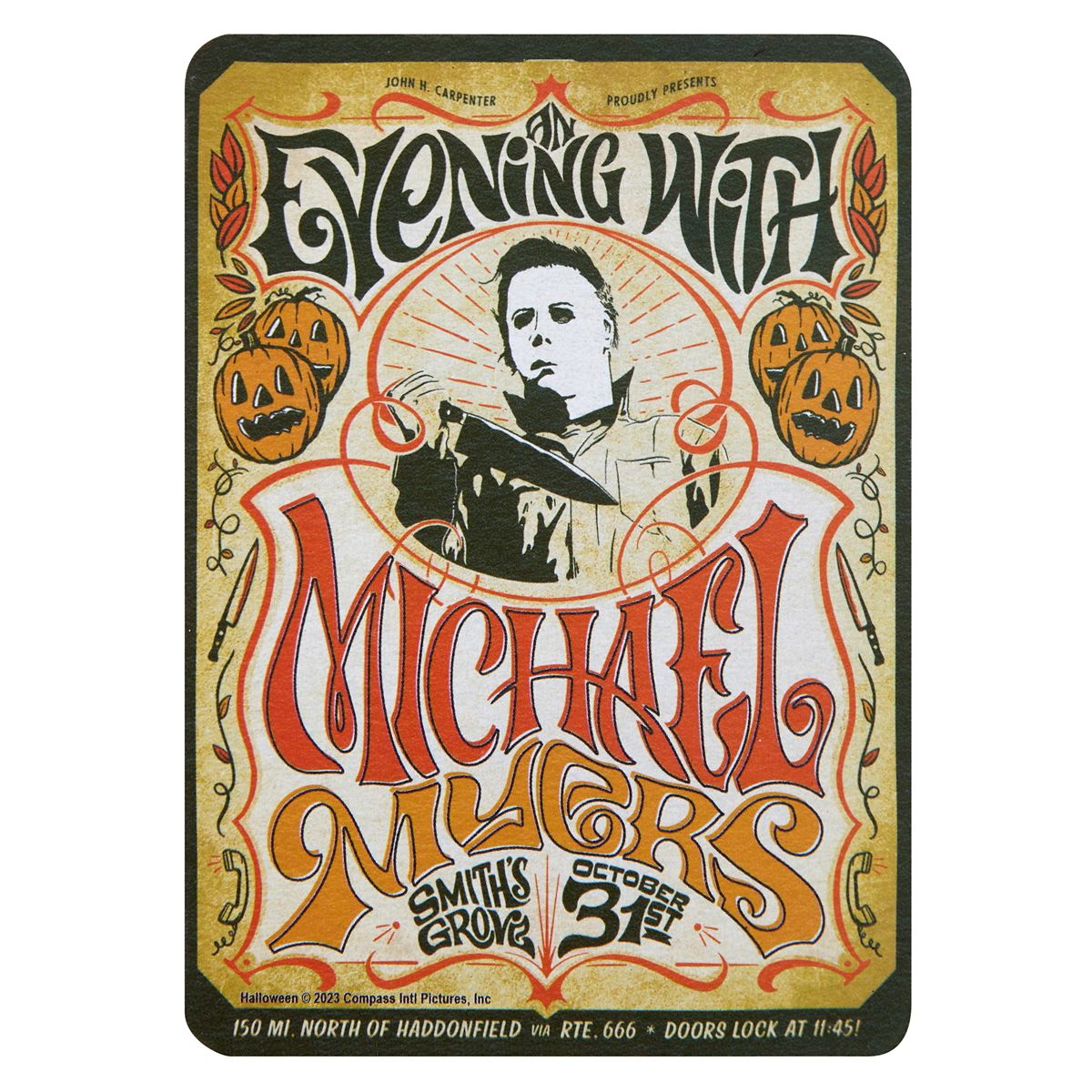 Michael Myers Retro Poster Magnet - Halloween MULTI-COLOR