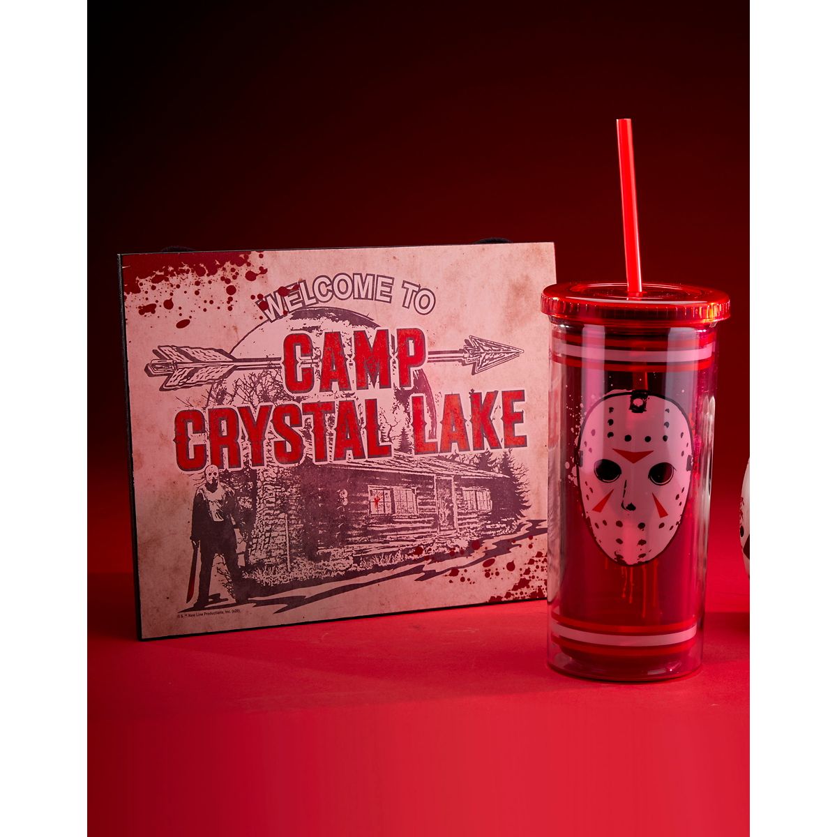 Jason Voorhees Jersey Cup with Straw 20 oz. - Friday the 13th MULTI-COLOR