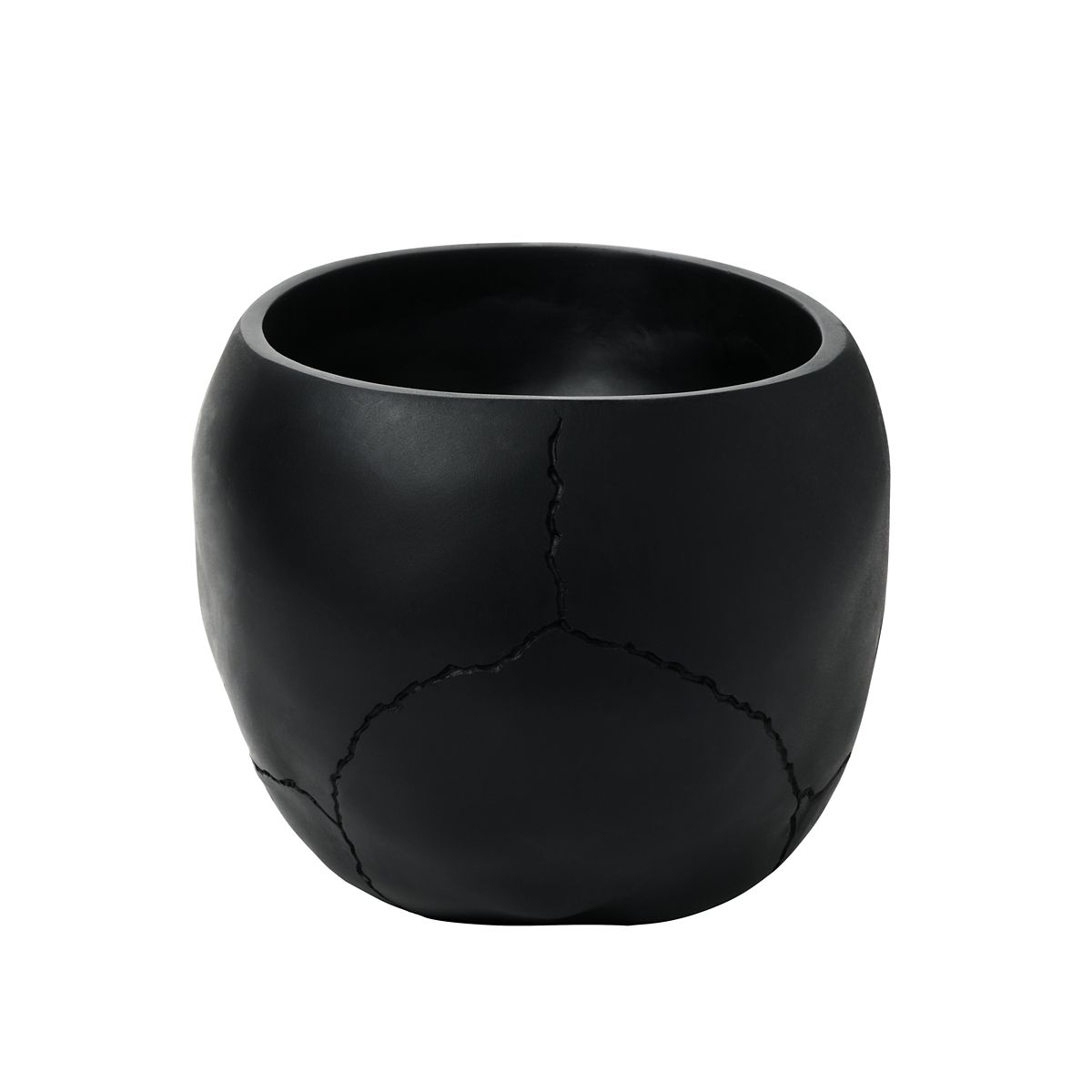 Black Skull Decorative Bowl BLACK