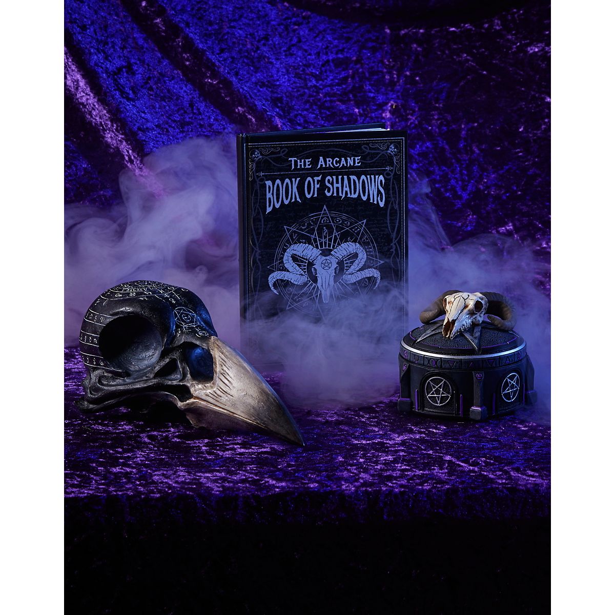 Mystical Arts Crow Skull MULTI-COLOR