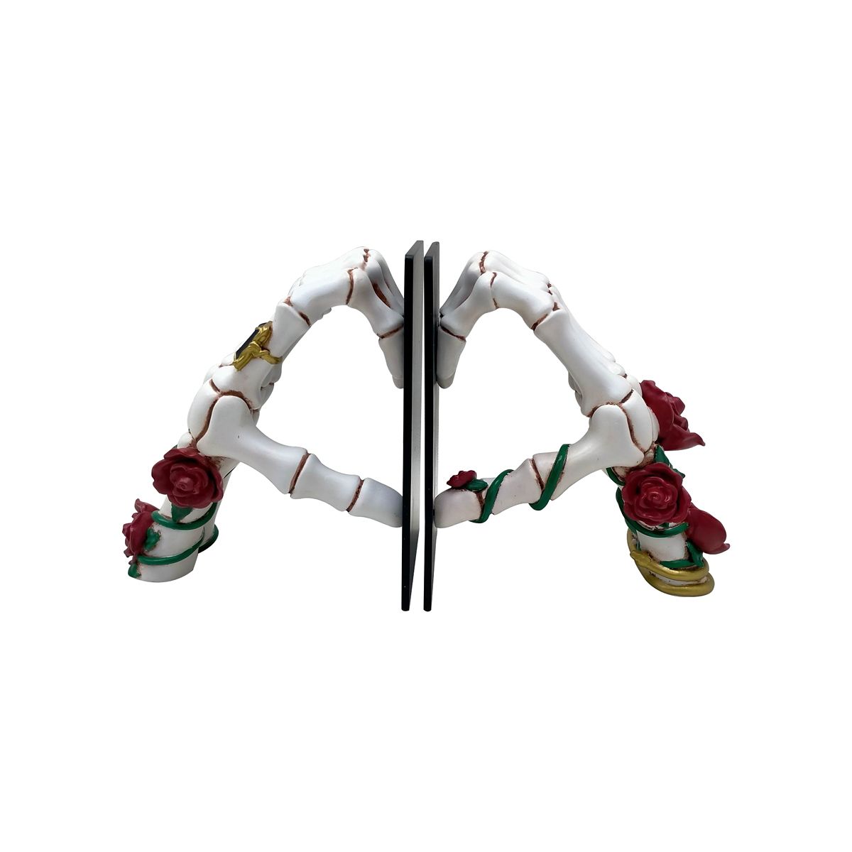 Enchanted Skeleton Heart Bookends MULTI-COLOR