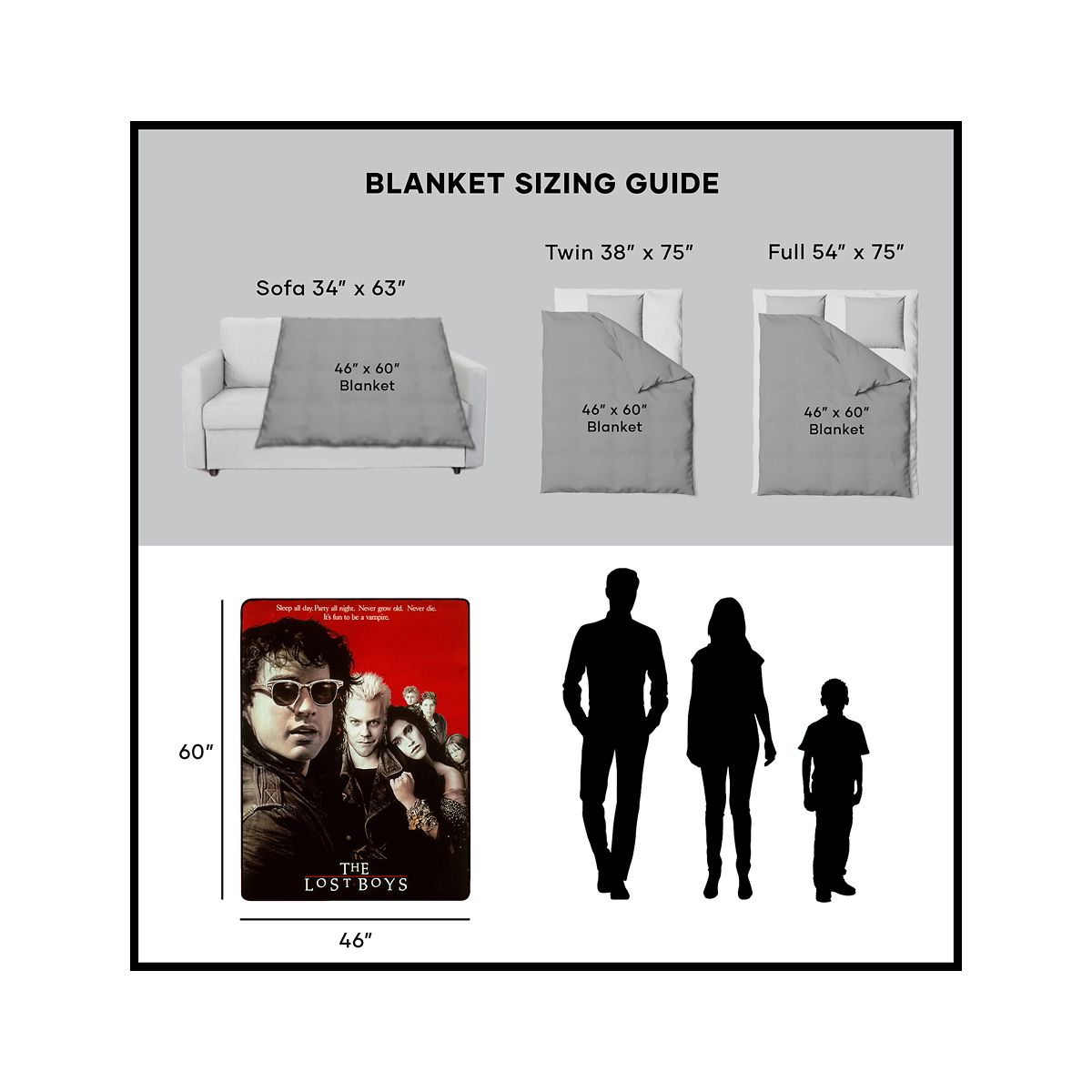The Lost Boys Fleece Blanket MULTI-COLOR