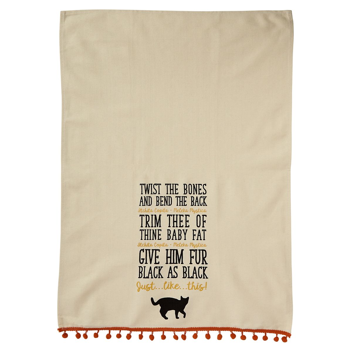 Binx Cat Spell Dish Towel - Hocus Pocus
