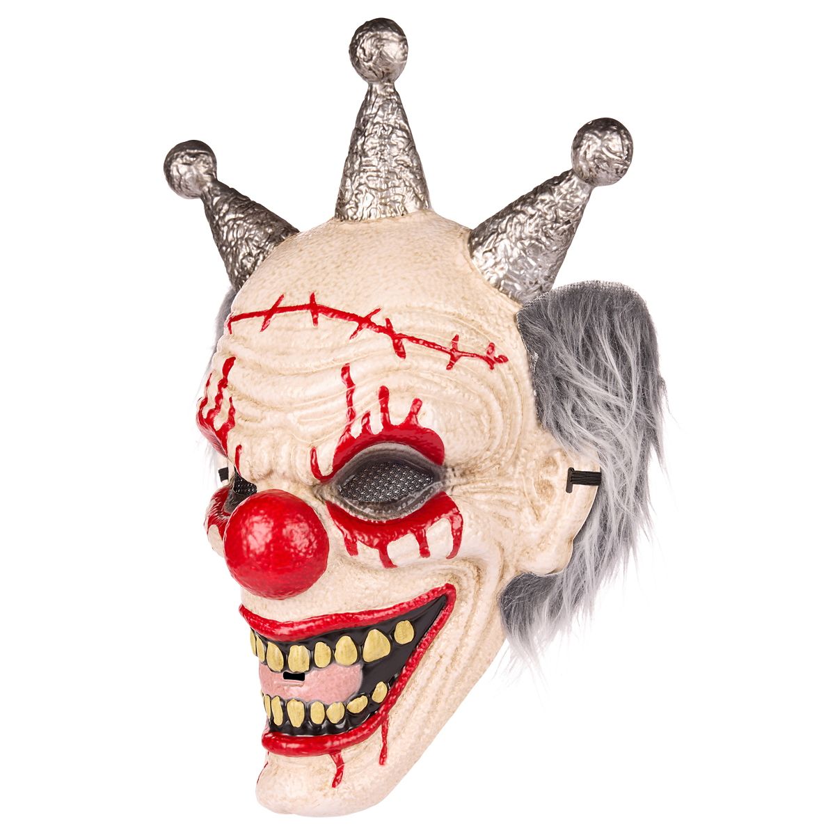 Psycho Clown Vac Half Mask BLACK AND WHITE