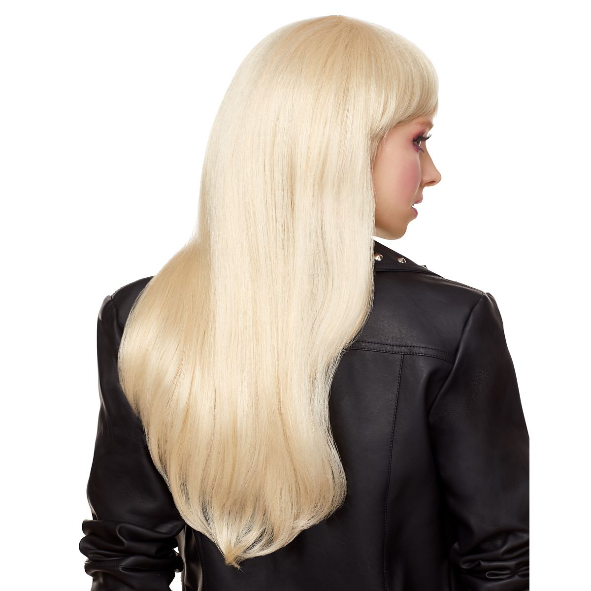 Long Blonde Wig With Bangs BLONDE
