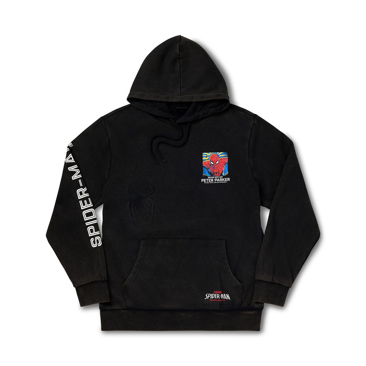 Spider-Man Brand New Day Washed Hoodie - Marvel GRAY