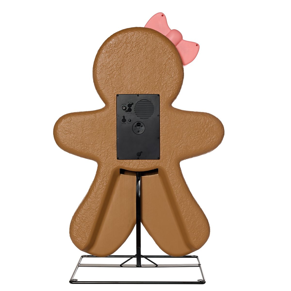 3 Ft Light-Up Gingerbread Girl Animatronic MULTI-COLOR