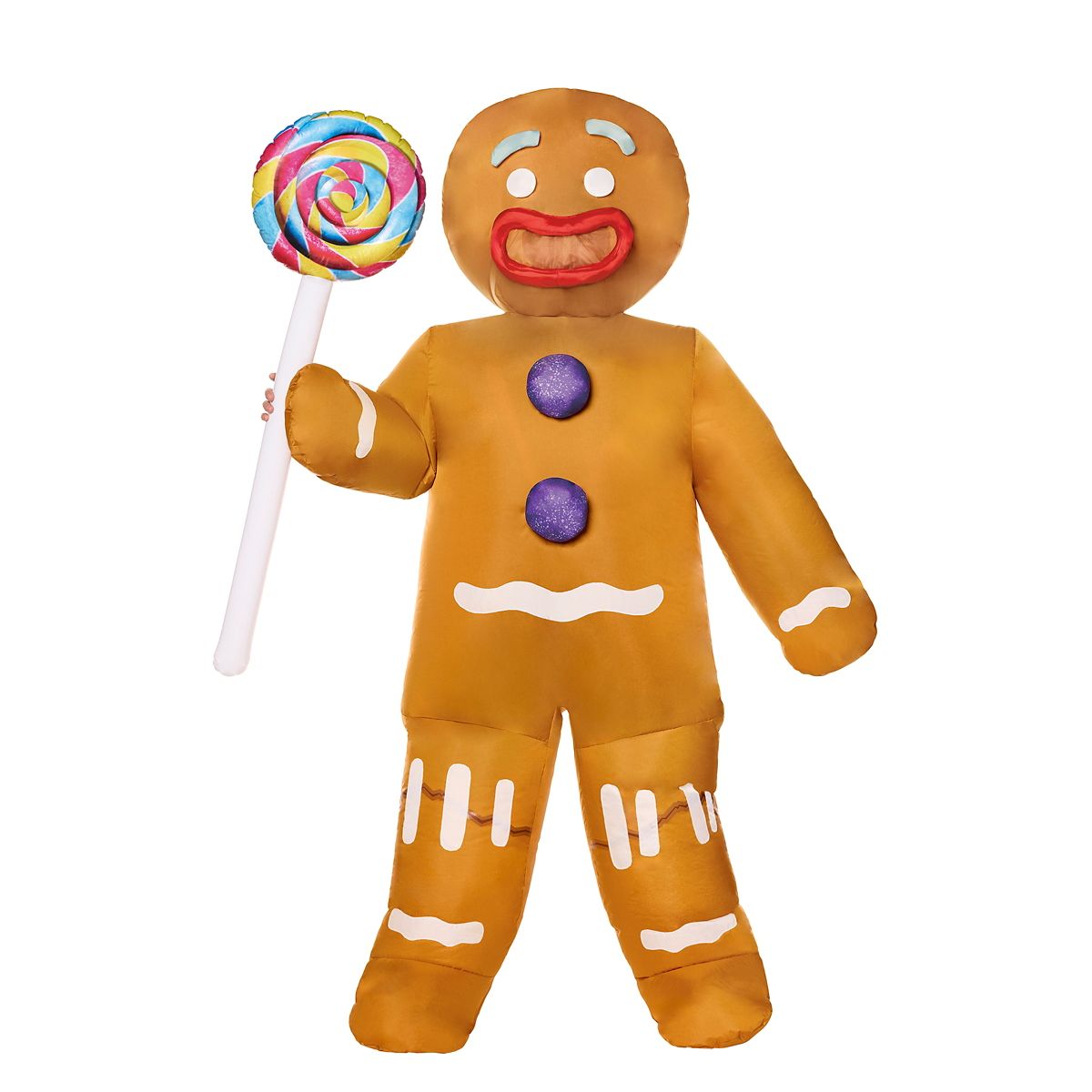 Adult Gingy Inflatable Costume - Shrek BROWN