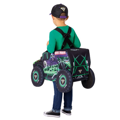 Toddler Grave Digger Ride-Along Costume - Monster Jam GREEN