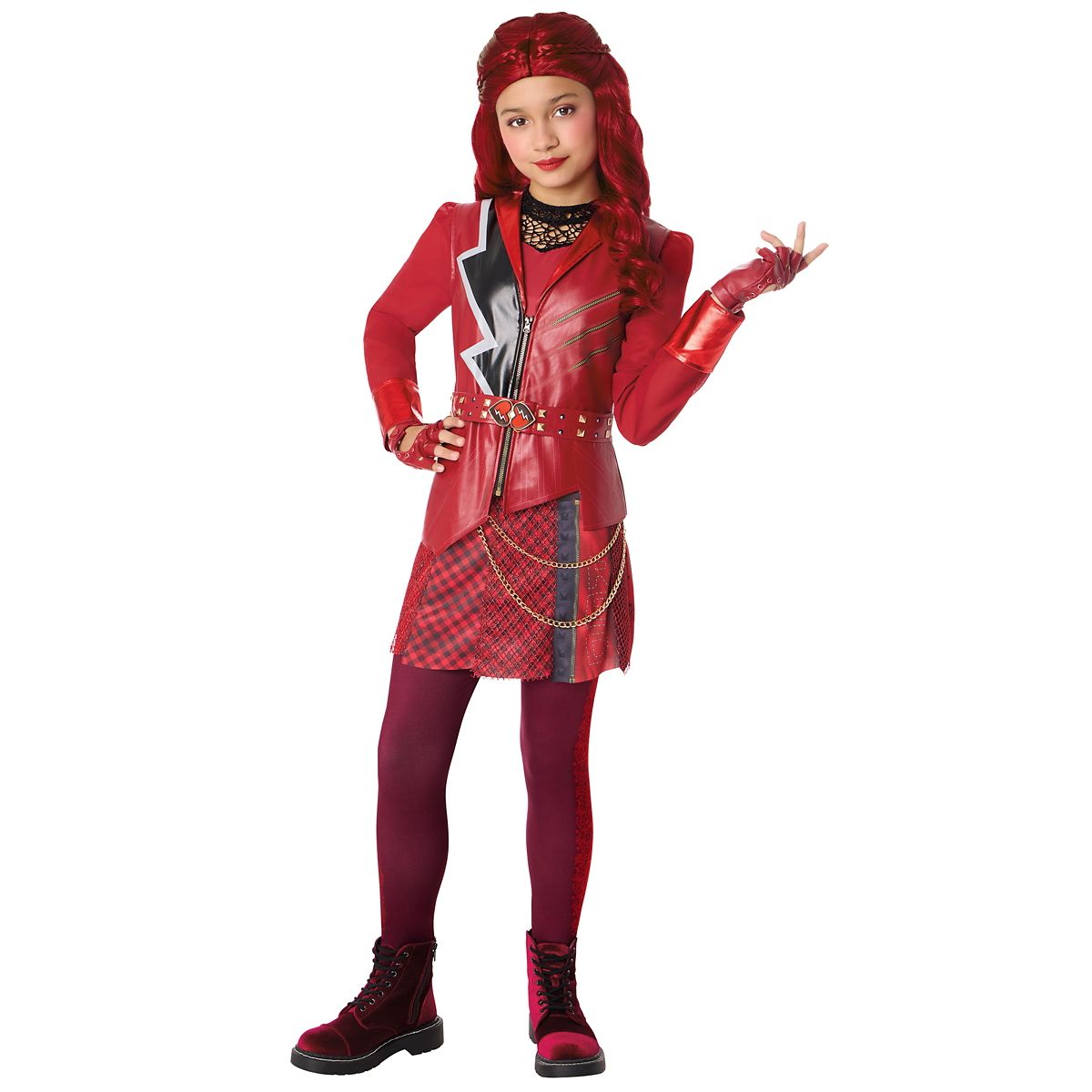 Kids Red Dress Costume - Descendants: Wicked Wonderland RED
