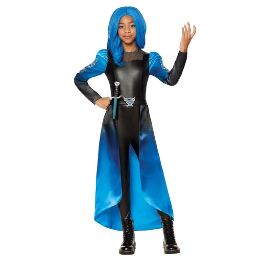 Kids Evil Chloe Charming Costume - Descendants: Wicked Wonderland BLUE