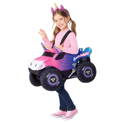 Toddler Sparkle Smash Ride-Along Costume - Monster Jam PURPLE