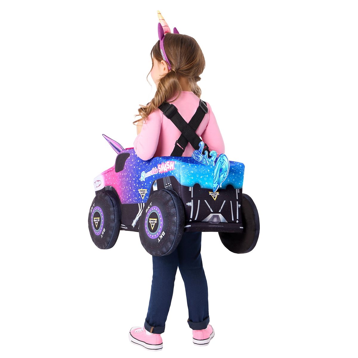 Toddler Sparkle Smash Ride-Along Costume - Monster Jam PURPLE