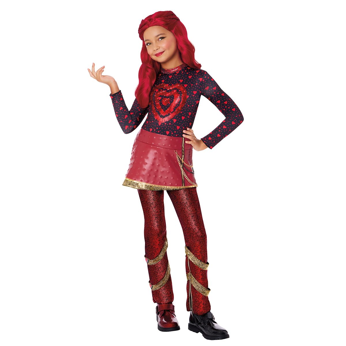 Kids Red Auradon Prep Costume - Descendants: Wicked Wonderland RED
