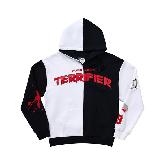 Art the Clown Split Hoodie - Terrifier BLACK AND WHITE