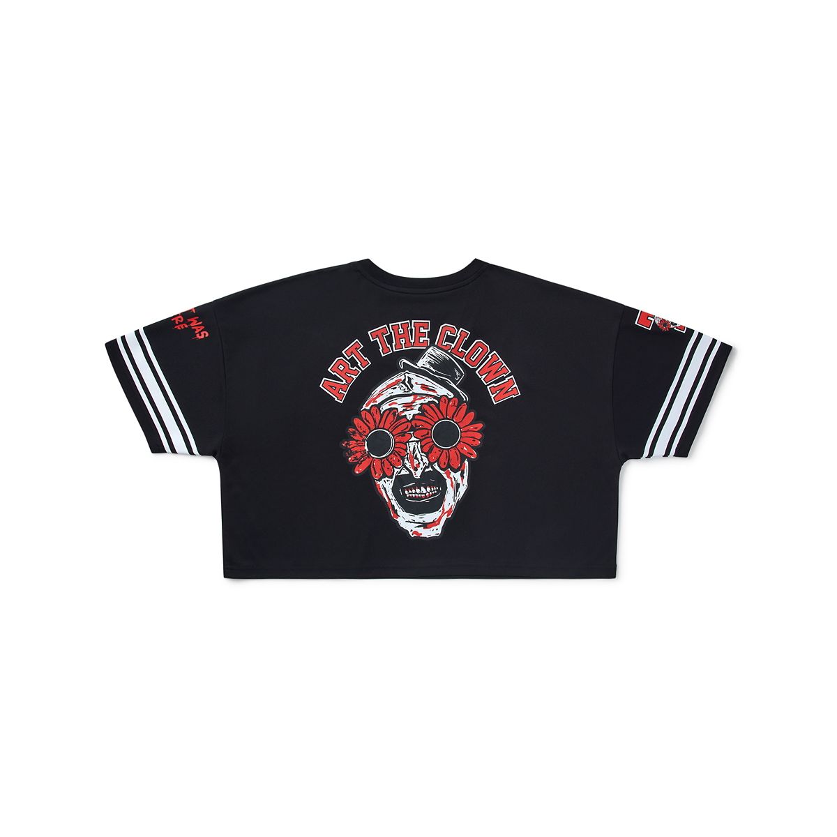 Terrifier Cropped Football Jersey BLACK