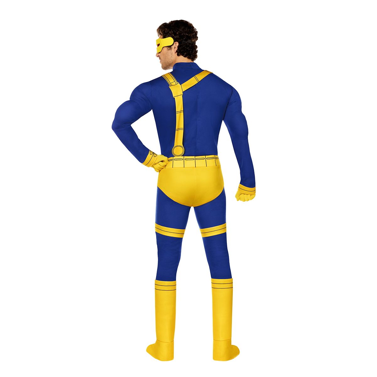 Adult Cyclops Muscle Suit Costume - X-Men '97 BLUE/YELLOW