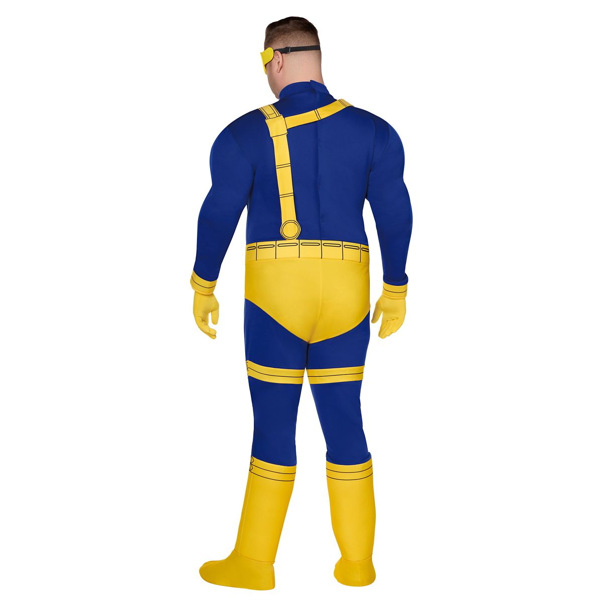 Adult Cyclops Muscle Suit Costume - X-Men '97 BLUE/YELLOW