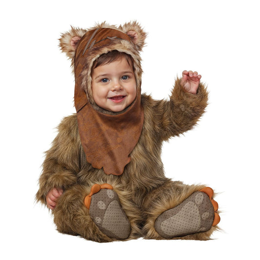 Baby Ewok Jumpsuit Costume - Star Wars Original Trilogy Episodes IV through VI BROWN