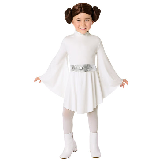 Toddler Princess Leia Costume - Star Wars Original Trilogy Episodes IV through VI WHITE