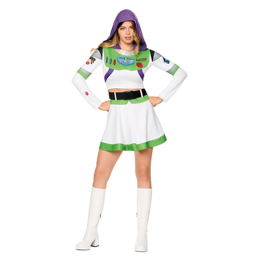 Adult Buzz Lightyear Dress Costume - Toy Story GREEN/WHITE
