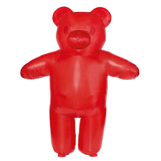 Adult Giant Gummy Bear Inflatable Costume RED