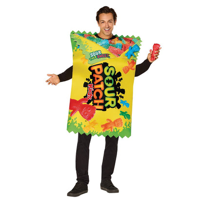 Adult Sour Patch Kids Bag 3D Costume MULTI-COLOR