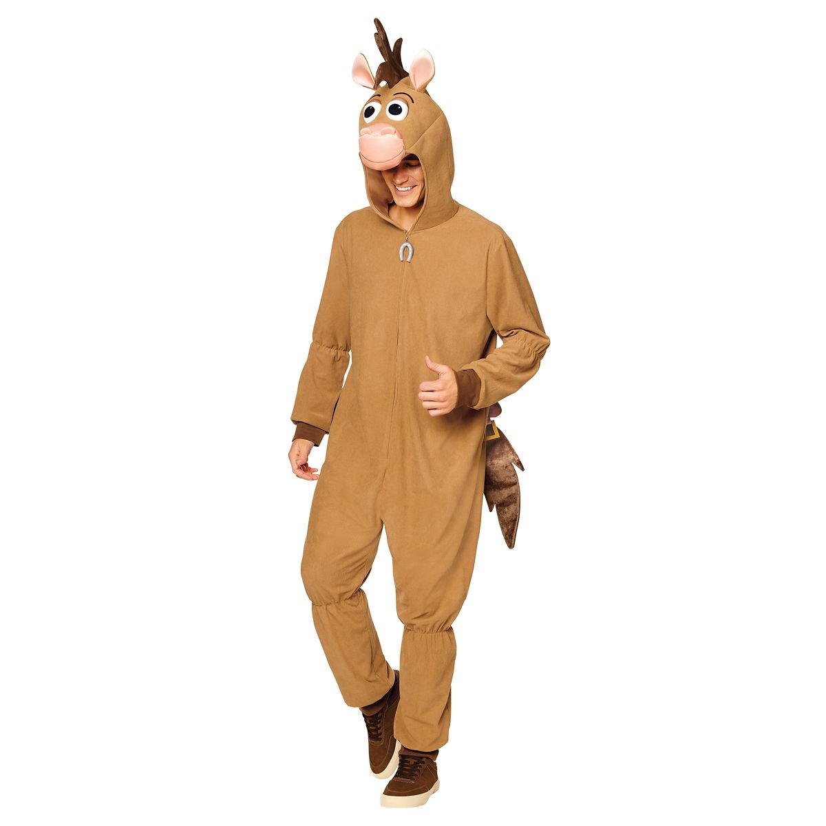 Adult Bullseye Jumpsuit Costume - Toy Story BROWN