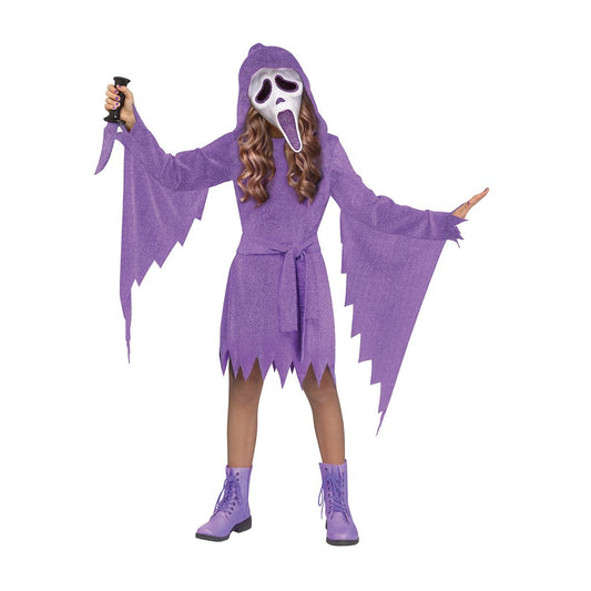 Kids Lavender Ghost Face Dress Costume LAVENDER