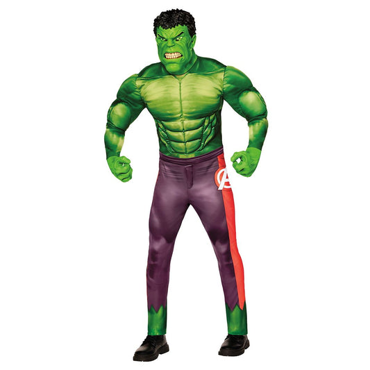 Adult The Hulk Jumpsuit Costume - Avengers Classic GREEN