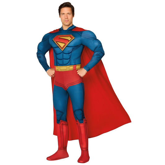 Adult Superman Costume - DC RED / BLUE