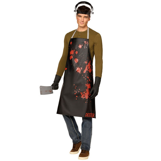 Adult Dexter Apron Costume Kit BLACK