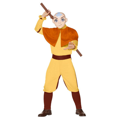 Adult Aang Jumpsuit Costume - Avatar The Last Airbender ORANGE