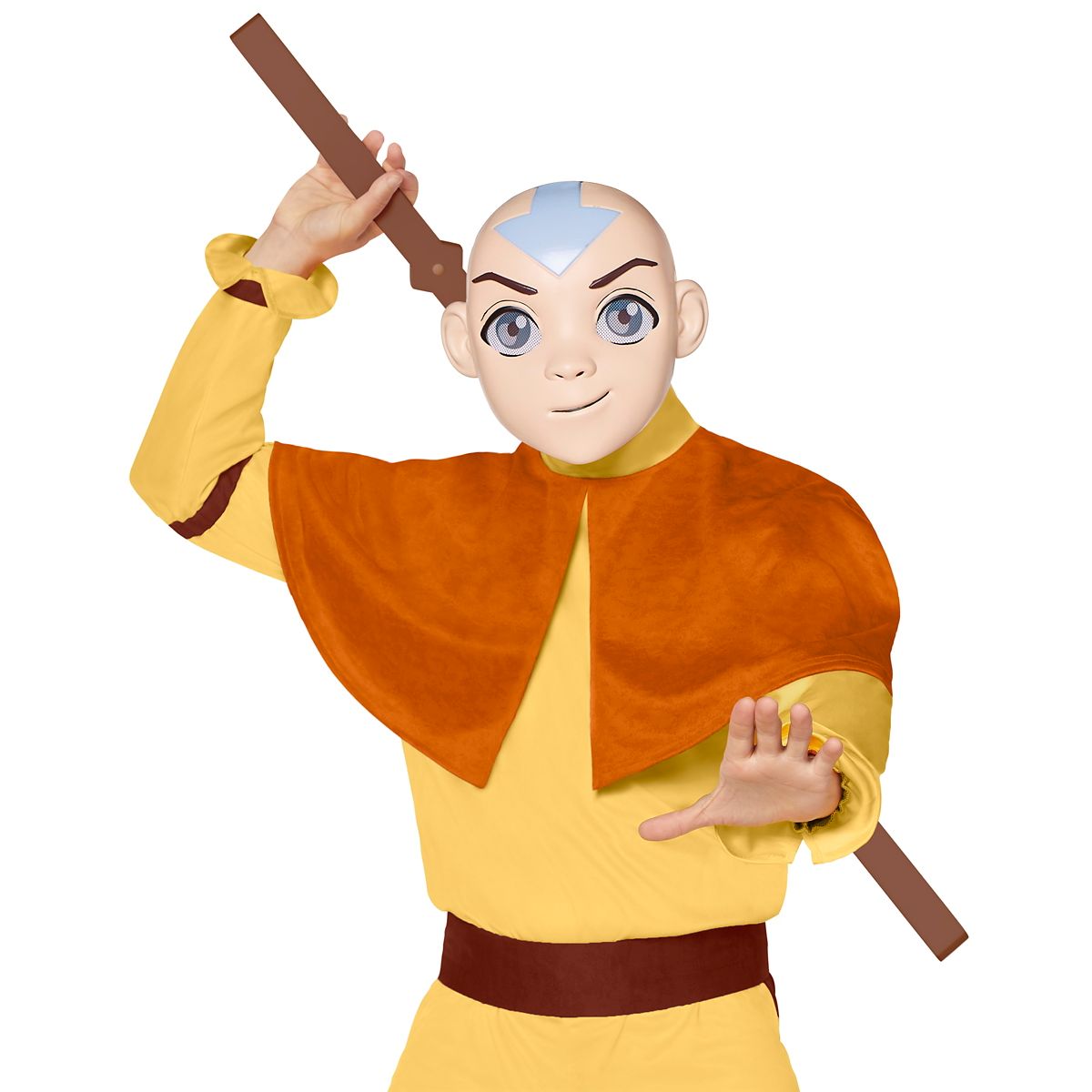 Adult Aang Jumpsuit Costume - Avatar The Last Airbender ORANGE