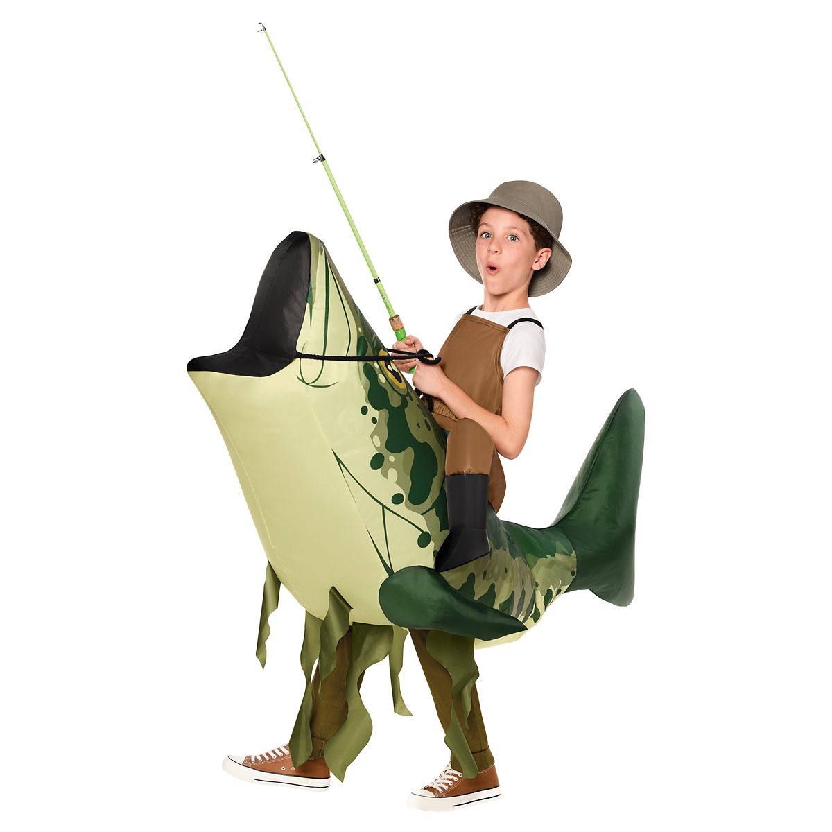 Kids Inflatable Fish Ride-Along Costume MULTI-COLOR