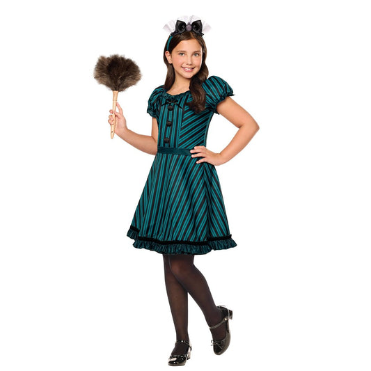 Kids Haunted Mansion Maid Costume GREEN