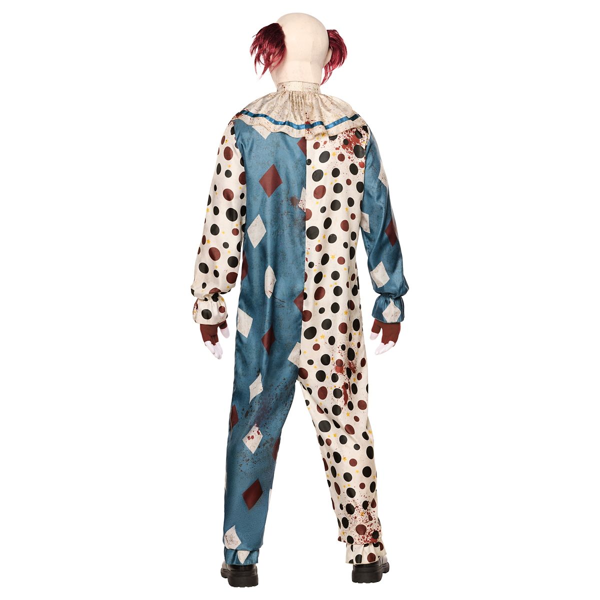 Adult Wicked Clown Jumpsuit Costume RED/WHITE/BLUE