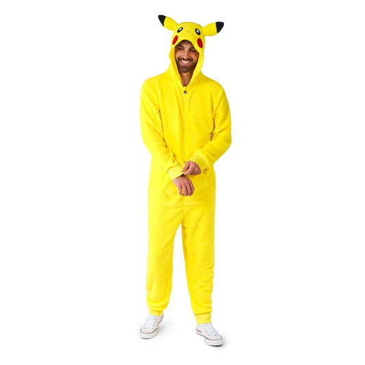 Adult Pikachu Deluxe Hooded Jumpsuit - Pokémon YELLOW