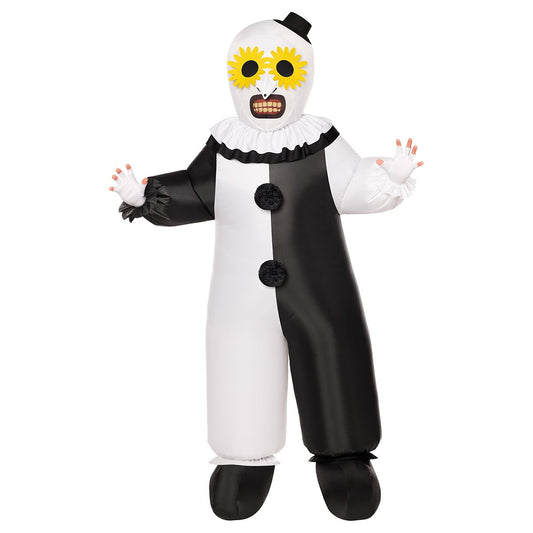 Adult Art the Clown Inflatable Costume - Terrifier BLACK AND WHITE