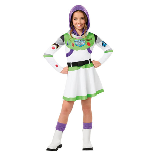 Kids Buzz Lightyear Dress Costume - Toy Story GREEN/WHITE