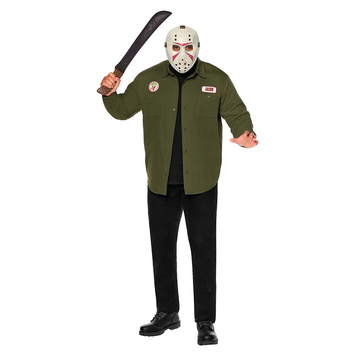 Adult Jason Universe Work Shirt Costume GREEN