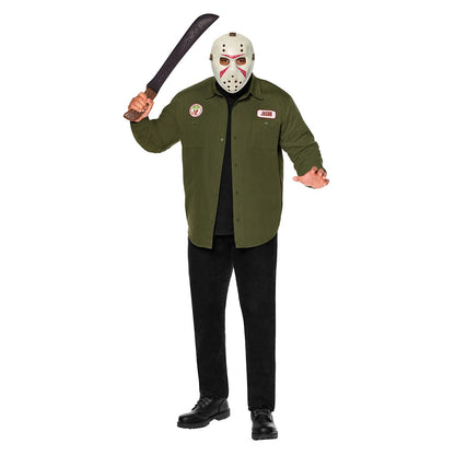 Adult Jason Universe Work Shirt Costume GREEN