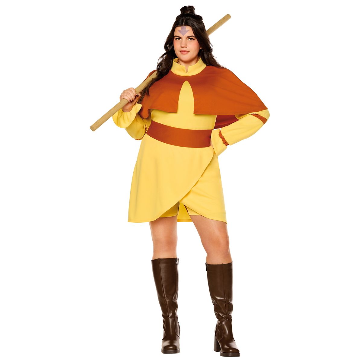 Adult Aang Dress Costume - Avatar: The Last Airbender YELLOW/ORANGE