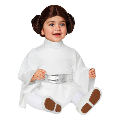 Baby Princess Leia Dress Costume - Star Wars Original Trilogy Episodes IV to VI WHITE