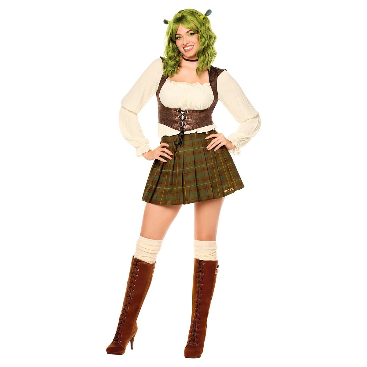 Adult Sassy Shrek Costume BROWN