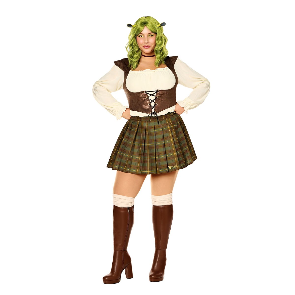 Adult Sassy Shrek Costume BROWN