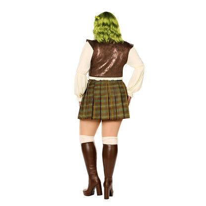 Adult Sassy Shrek Costume BROWN